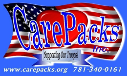 carepacks supporting our troops logo