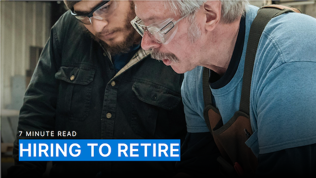 cover image for news article Hiring to Retire PINP